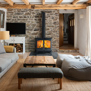 Eco Herald 14 Boiler Double Door Wood Burning Freestanding Stove - Hunter Stoves