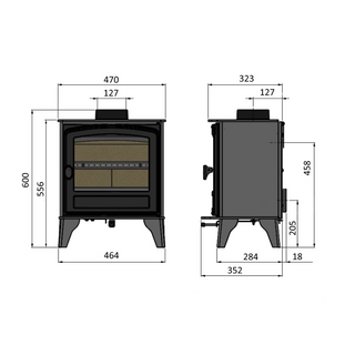 Eco Herald 4 Wood Burning Freestanding Stove - Hunter Stoves
