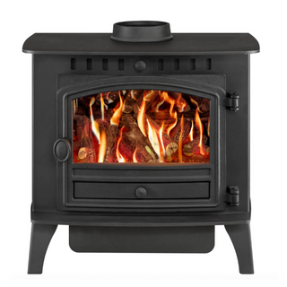 Herald 6 6.5kW Gas Stove HE Glass Fronted Log Effect Free Standing Gas Fire - Hunter Gas