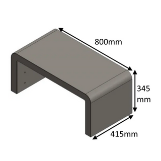 Hunter Stoves Di Lusso Steel Stove Benches