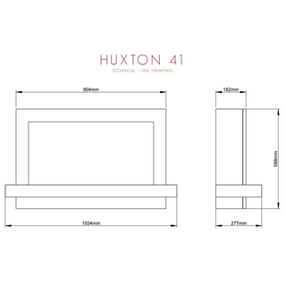 Pryzm Huxton Timber Wall Mounted Fire and Fireplace Suite