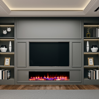 Iconic Media Wall Electric Fire (750, 1000, 1250, 1600, 2000) - Iconic