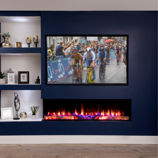 Iconic Media Wall Electric Fire (750, 1000, 1250, 1600, 2000) - Iconic