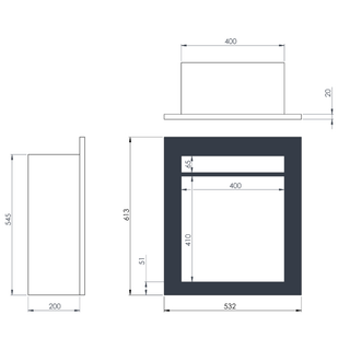 Iconic 400 Slimline Hearth Inset Electric Fire - Iconic