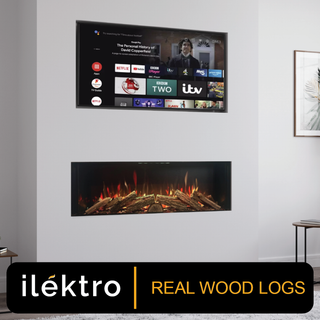 Ilektro Landscape MK3 (950, 1250, 1650, 2000, 2600) Media Wall Electric Fire - Ilektro