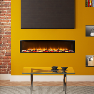 Invision 3SL 3-Sided Media Wall Electric Fire (1000, 1250) - Flare