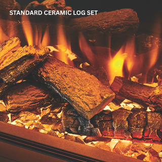 Cento Deep Floor Mounted Electric Fire and Fireplace Suite - Katell