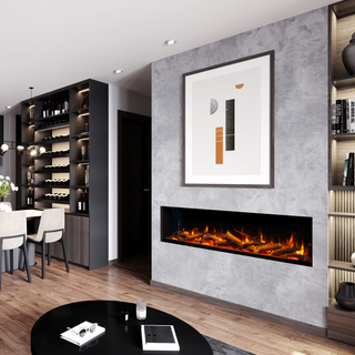 iRange Deep 3-Sided Media Wall Electric Fire (1000, 1250, 1500, 1800, 2200) - Charlton & Jenrick