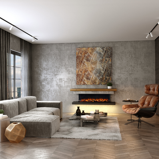 iRange Deep 3-Sided Media Wall Electric Fire (1000, 1250, 1500, 1800, 2200) - Charlton & Jenrick