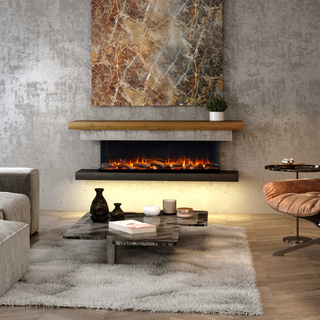 iRange Deep 3-Sided Media Wall Electric Fire (1000, 1250, 1500, 1800, 2200) - Charlton & Jenrick