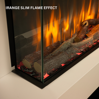 Visto Floor Standing Electric Fire and Fireplace Suite - Katell Italia