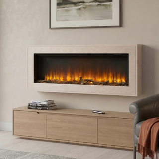 Barletta Slim Wall Mounted Electric Fireplace Suite - Katell Italia