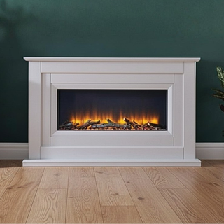 Delfina Flat-To-Wall Fire and Fireplace Suite - Katell Italia
