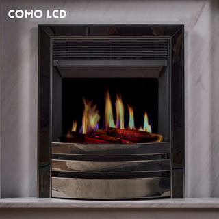 Malito Opulus Flat-To-Wall Electric Fire and Fireplace Suite - Katell Italia