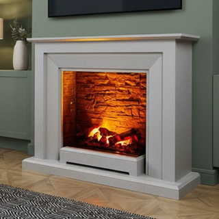 Napoli Optimyst Flat-To-Wall Electric Fireplace Suite - Katell