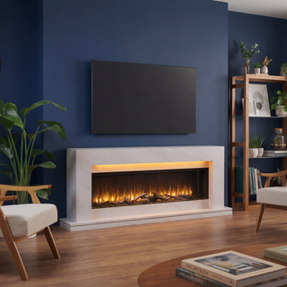 Romento Flat-To-Wall Fire and Fireplace Suite - Katell