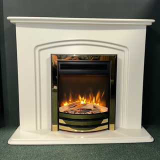 Kamala 42" Flat-To-Wall Electric Fire and Fireplace Suite