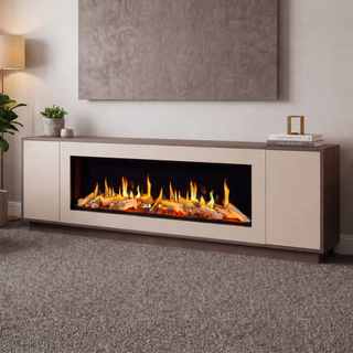 Bari Floor Standing Electric Fireplace Suite - Katell Italia