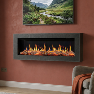 Barletta Luminosa Wall Mounted Electric Fireplace Suite - Katell Italia