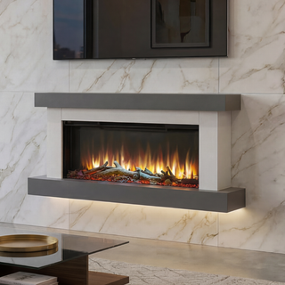 Loreto Wall Mounted Electric Fireplace Suite - Katell Italia