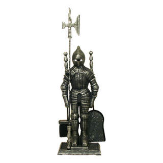 Knight Companion Set Silver Black - Manor