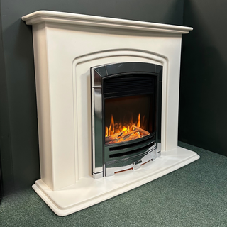Lanta 42" Flat-To-Wall Electric Fire and Fireplace Suite