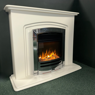 Lanta 42" Flat-To-Wall Electric Fire and Fireplace Suite