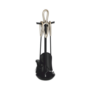 Large Loop Companion Set Black & Pewter - Manor