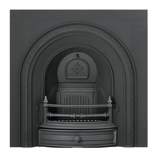 Leagrave Black 16" Cast Iron Arch Insert - Capital Fireplaces