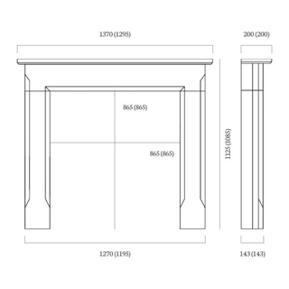 Lingwood Aegean Limestone Fireplace Mantel