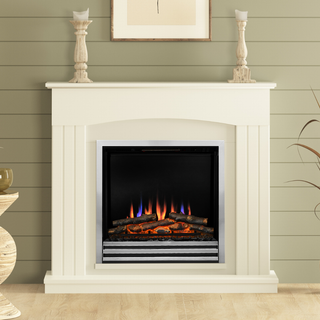 Linmere 44" Flat-To-Wall Electric Fire and Fireplace Suite - Flare