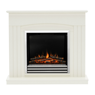 Linmere 44" Flat-To-Wall Electric Fire and Fireplace Suite - Flare