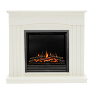 Linmere 44" Flat-To-Wall Electric Fire and Fireplace Suite - Flare