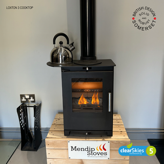Loxton 3 Cooktop 4kW Multifuel Stove - Mendip