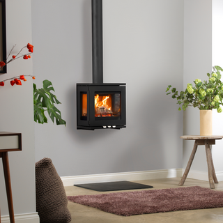 Purevision Linear LPV5 3-Sided 5kW Wood Burning Stove