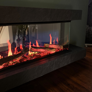 Cento Deep Wall Mounted Electric Fire and Fireplace Suite - Katell