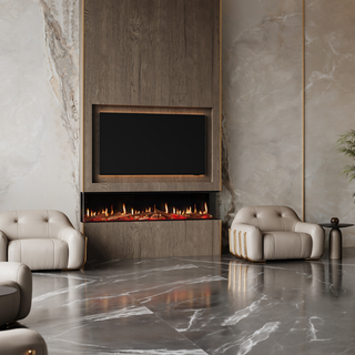 Luminosa RFT LCD 3-Sided Media Wall Electric Fire (1100, 1500, 1850) - Charlton & Jenrick