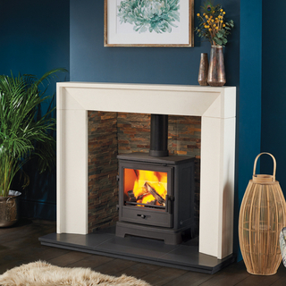 Marseilles 52" Aegean Limestone Fireplace Mantel