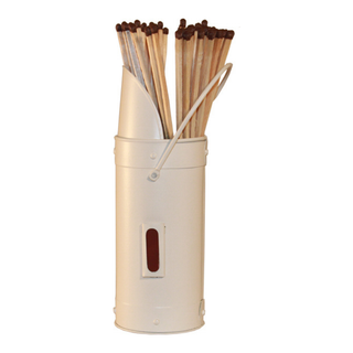 Ivory Match Holder & Matches - Manor