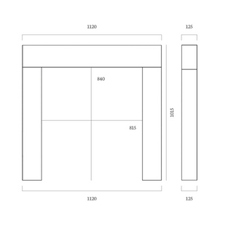 Mentmore 44" Aegean Limestone Mantel