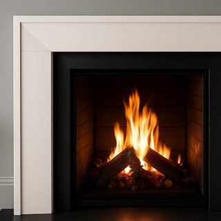 Lockleaze 56" Aegean Limestone Fireplace Mantel - The Mayfield Collection