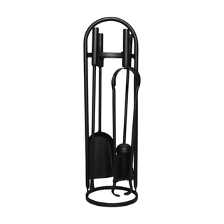 Modern Round Companion Set Black - Manor