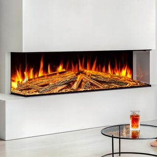 DLX Midnight Edition Media Wall Electric Fire (1000, 1250, 1600, 1800, 2000) - Celsi