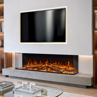 DLX Midnight Edition Media Wall Electric Fire (1000, 1250, 1600, 1800, 2000) - Celsi