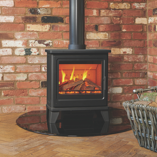 Mulberry TrueFlame 3DX Electric Stove with Premium Real Logs – Solution