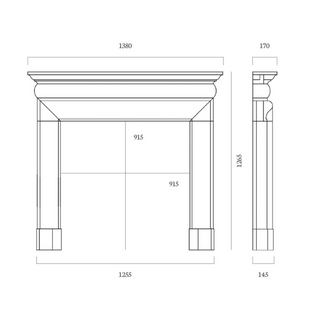 Mulholland 54" Aegean Limestone Mantel