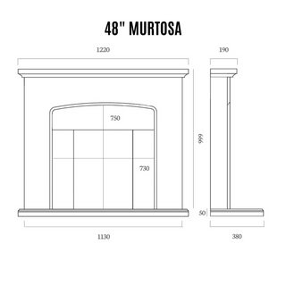 Murtosa Portuguese Limestone Complete Fireplace Suite 42" 48"