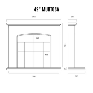Murtosa Portuguese Limestone Complete Fireplace Suite 42" 48"