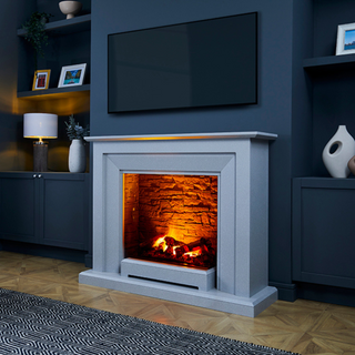 Napoli Optimyst Flat-To-Wall Electric Fireplace Suite - Katell