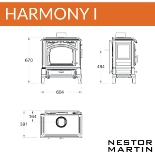 Harmony I Ecodesign Multifuel Stove - Nestor Martin